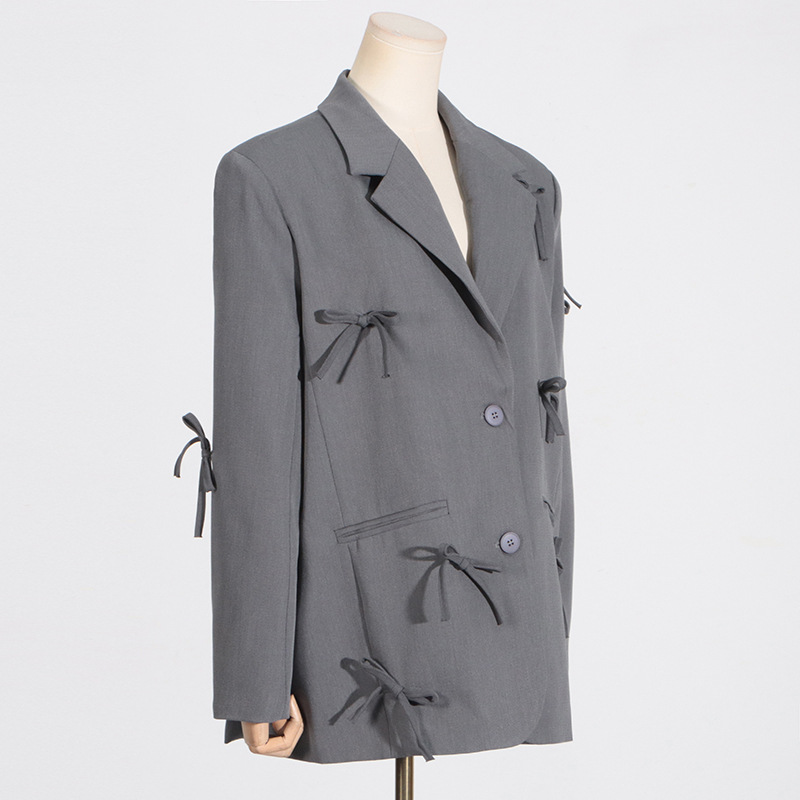 Temperament commuting business suit British style coat