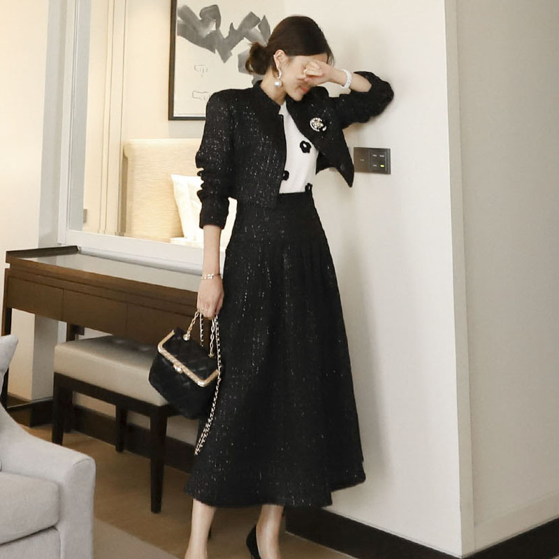 Big skirt skirt coat 2pcs set for women