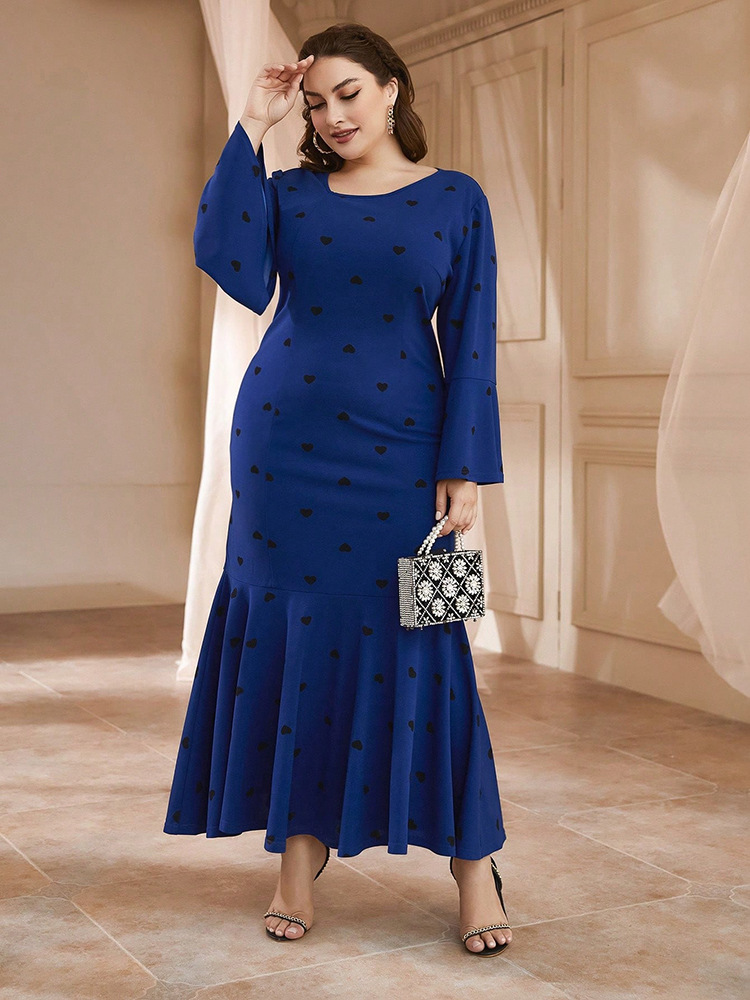 Fashion pure dress European style long dress