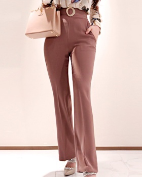 High waist spring and autumn pants slim long pants