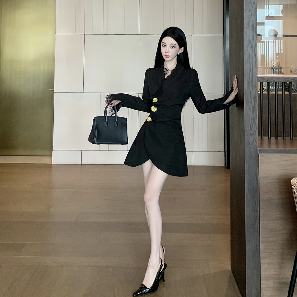 Lapel dress autumn and winter business suit