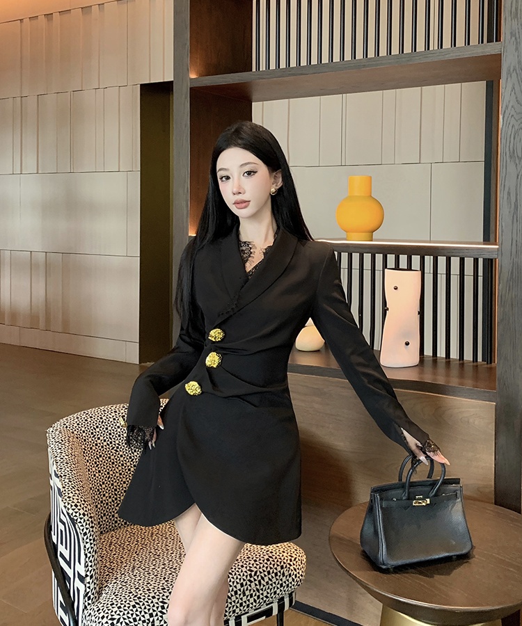 Lapel dress autumn and winter business suit