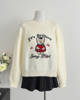 Cherry cubs tops autumn and winter sweater for women