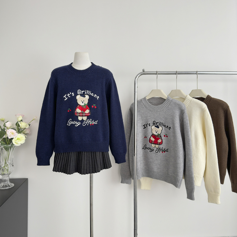 Cherry cubs tops autumn and winter sweater for women