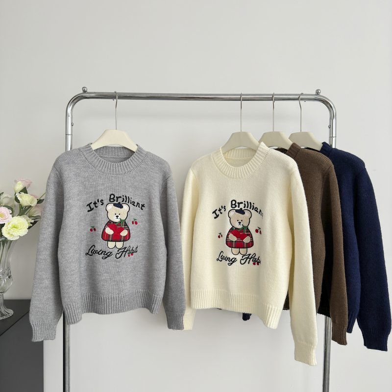 Cherry cubs tops autumn and winter sweater for women