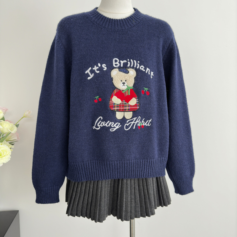 Cherry cubs tops autumn and winter sweater for women