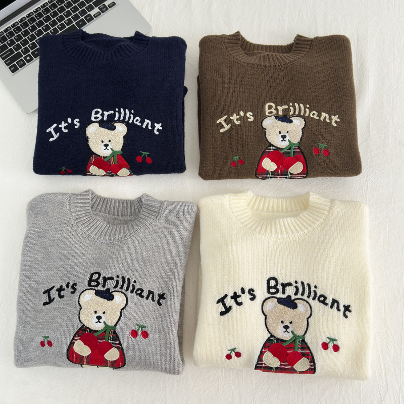 Cherry cubs tops autumn and winter sweater for women