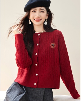 Knitted sweater loose cardigan for women