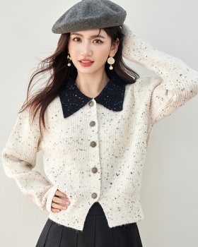 Temperament short ladies autumn sweater for women