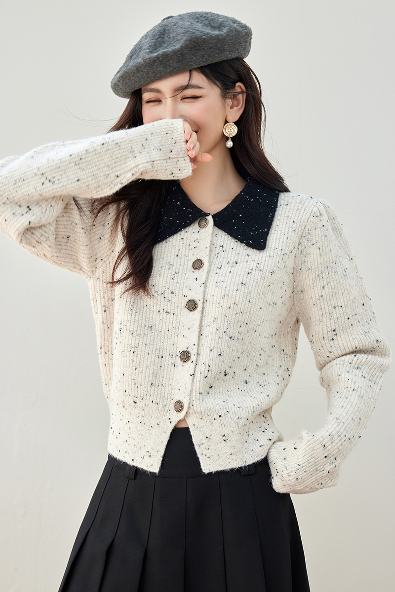 Temperament short ladies autumn sweater for women