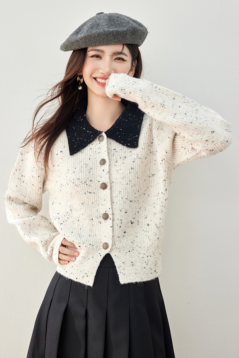 Temperament short ladies autumn sweater for women