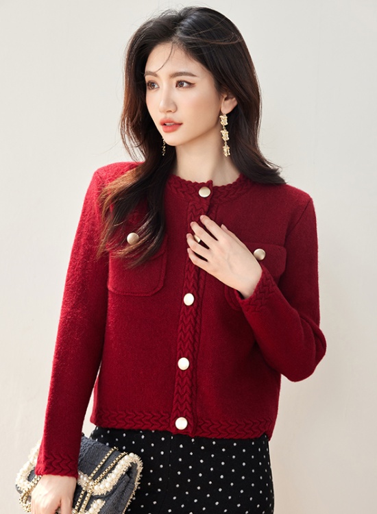 France style sweater all-match coat for women