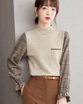 Mixed colors shirts fashion bottoming shirt for women