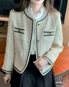 Coarse flower cardigan autumn coat for women