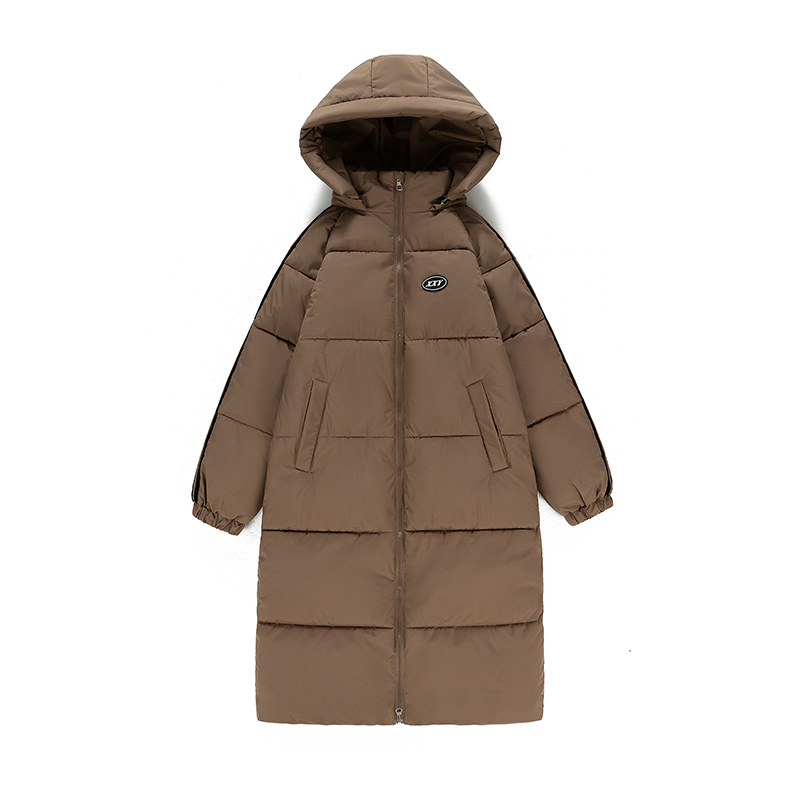 Winter hooded Korean style long Casual cotton coat