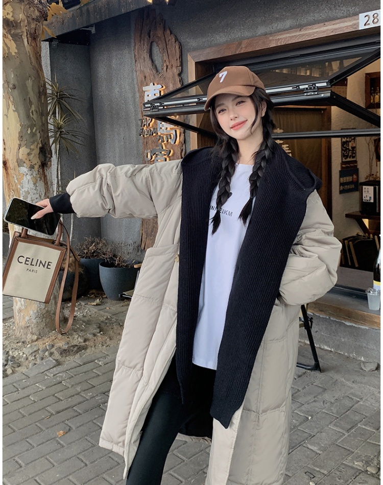 Long Korean style winter cotton coat down thick coat