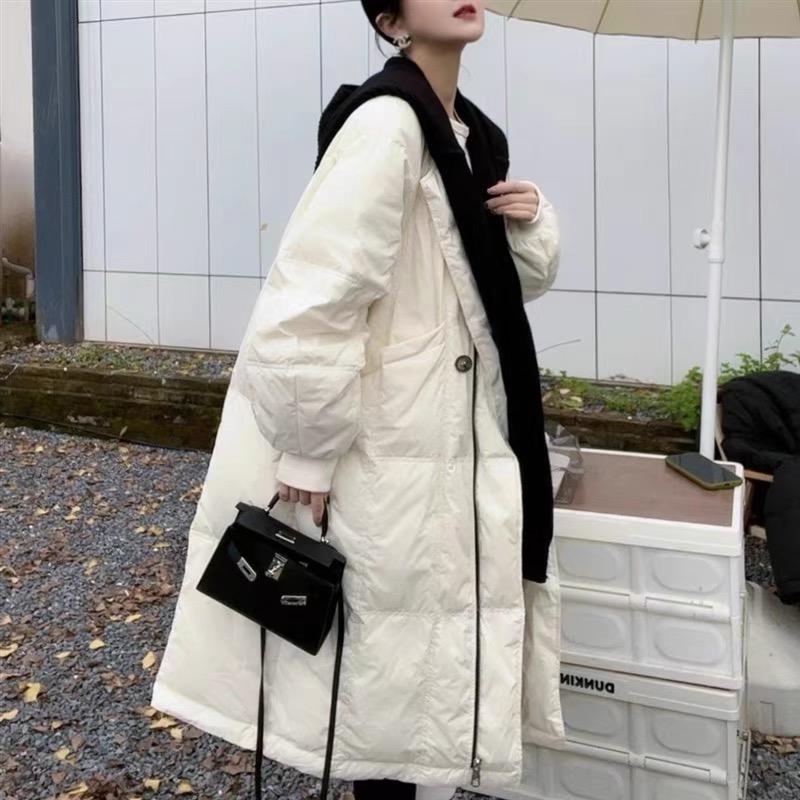 Long Korean style winter cotton coat down thick coat