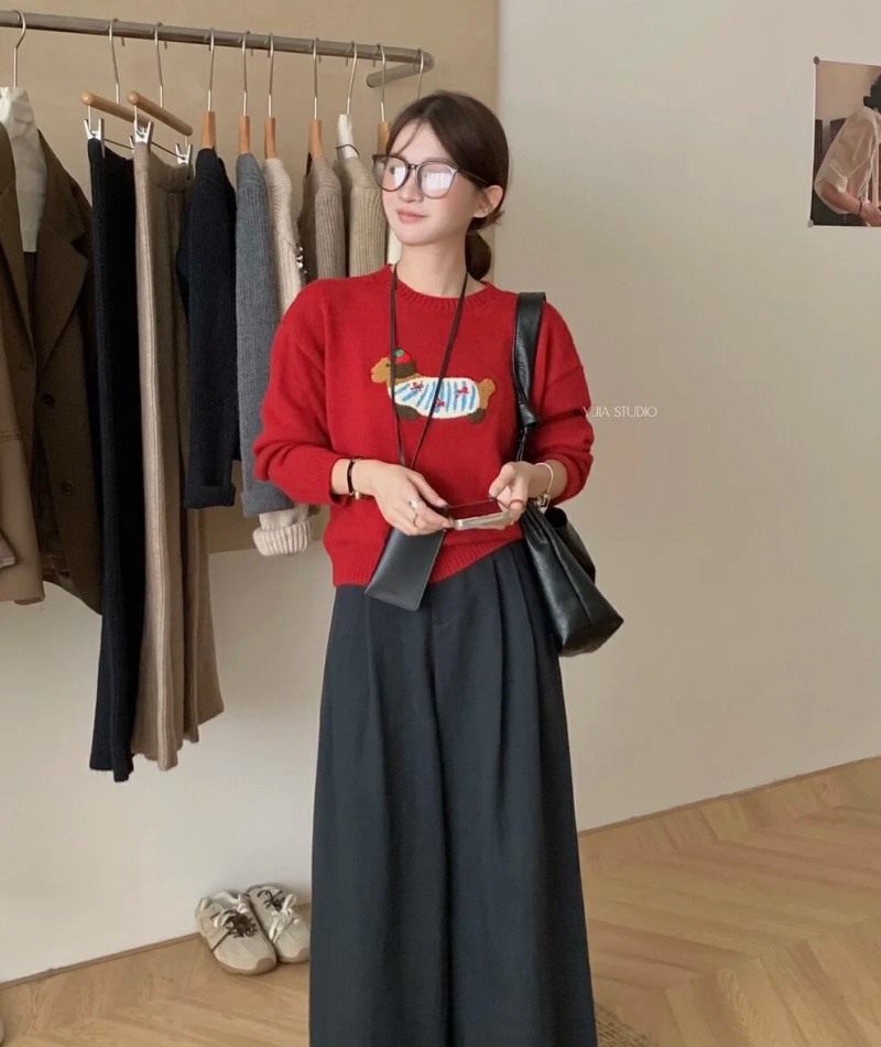 Autumn pullover thermal loose fashion slim sweater