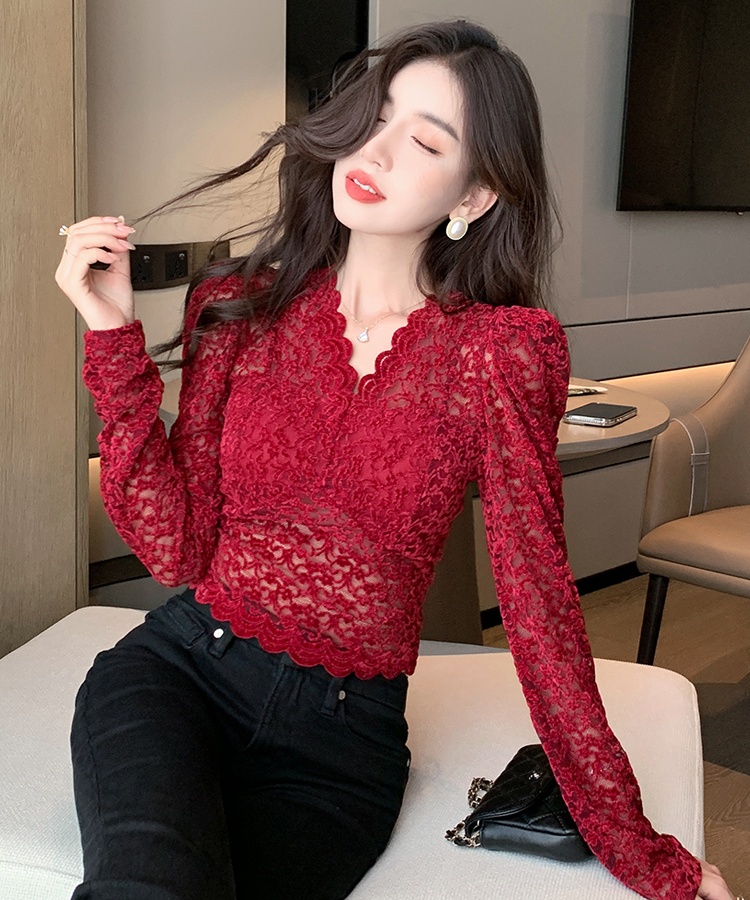 All-match shirts slim bottoming shirt for women