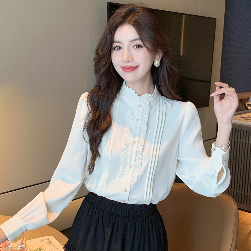 Autumn and winter shirt long sleeve tops for women