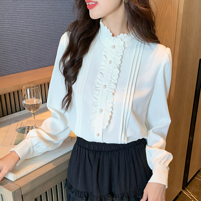 Autumn and winter shirt long sleeve tops for women