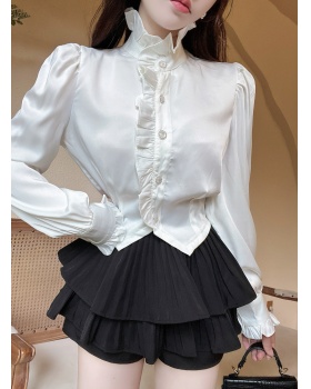 Beautiful elegant short skirt tender shirt 2pcs set