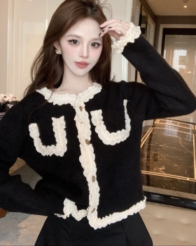 Autumn temperament tassels coat fashionable short slim tops