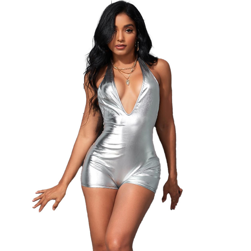 Fashion frenum sexy tight nightclub jumpsuit