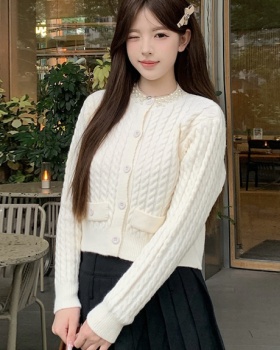 France style wool tops knitted cardigan for women