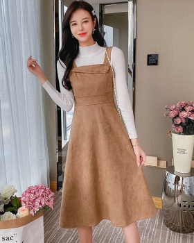 Long dress strap dress 2pcs set for women