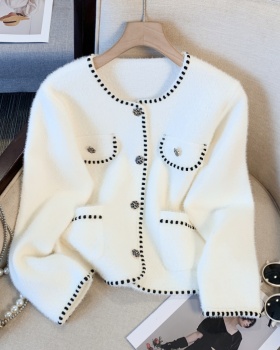 Knitted tops chanelstyle coat for women