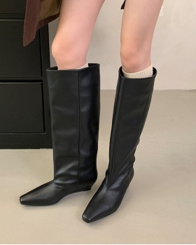 All-match simple autumn boots fashion temperament thigh boots