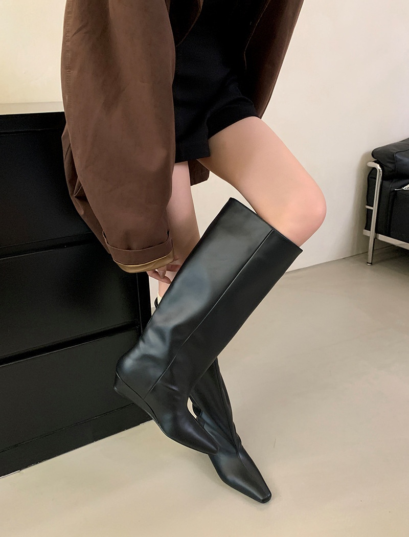 All-match simple autumn boots fashion temperament thigh boots