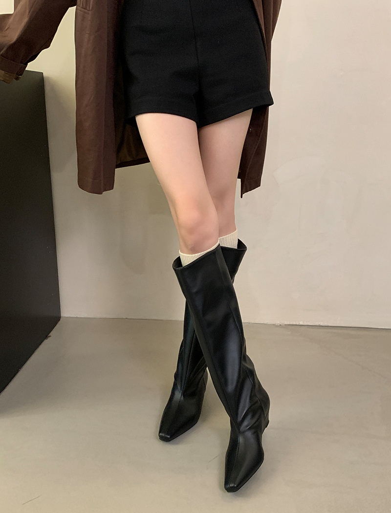 All-match simple autumn boots fashion temperament thigh boots