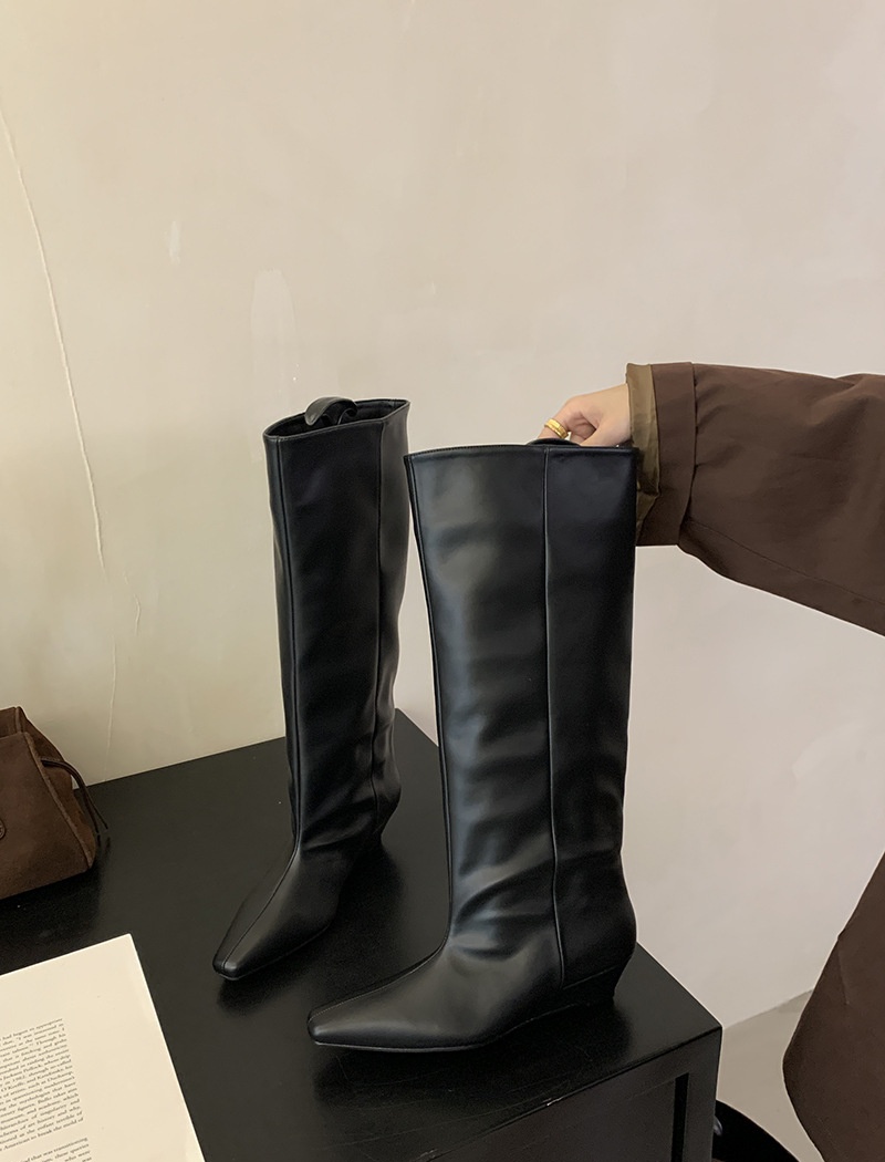 All-match simple autumn boots fashion temperament thigh boots