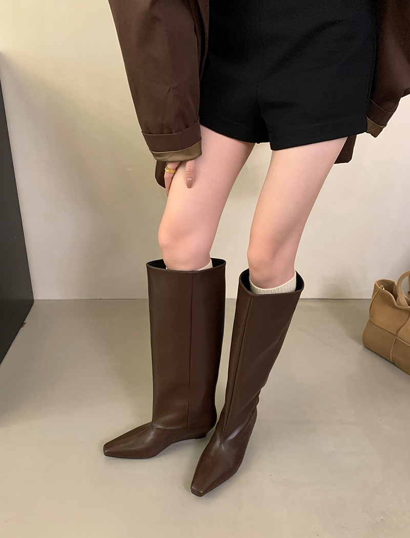 All-match simple autumn boots fashion temperament thigh boots