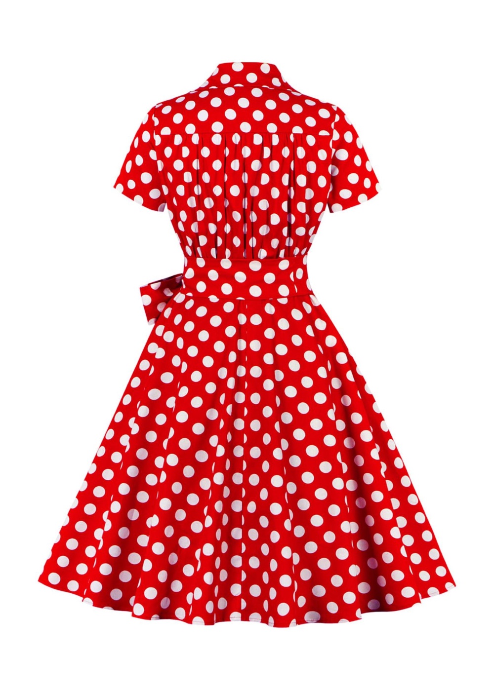 Party polka dot retro long perform big skirt dress