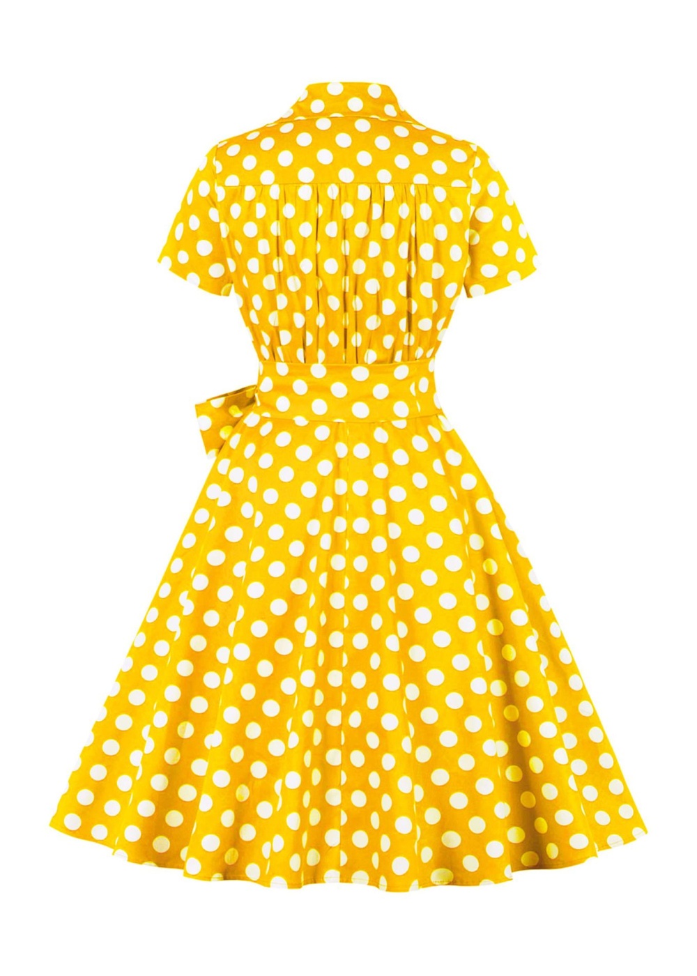 Party polka dot retro long perform big skirt dress