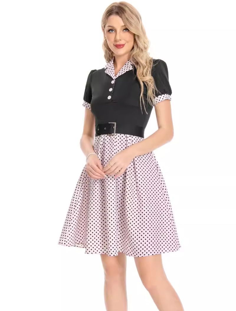 European style dress short sleeve business suit for women