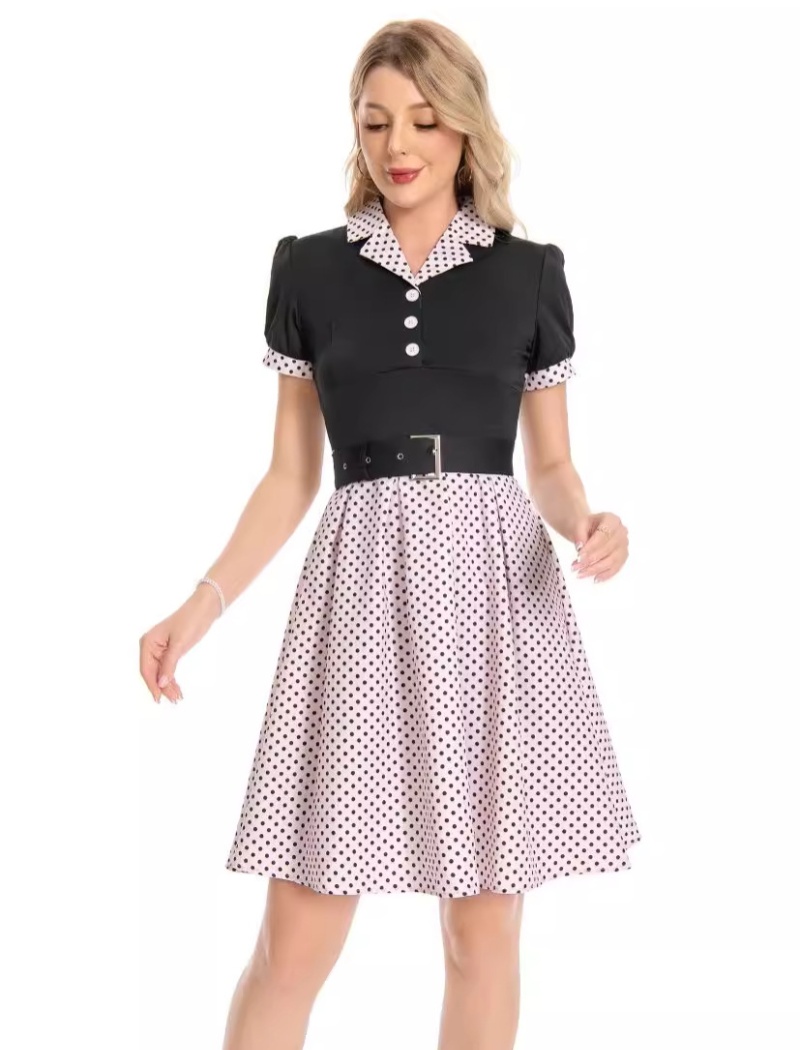 European style dress short sleeve business suit for women