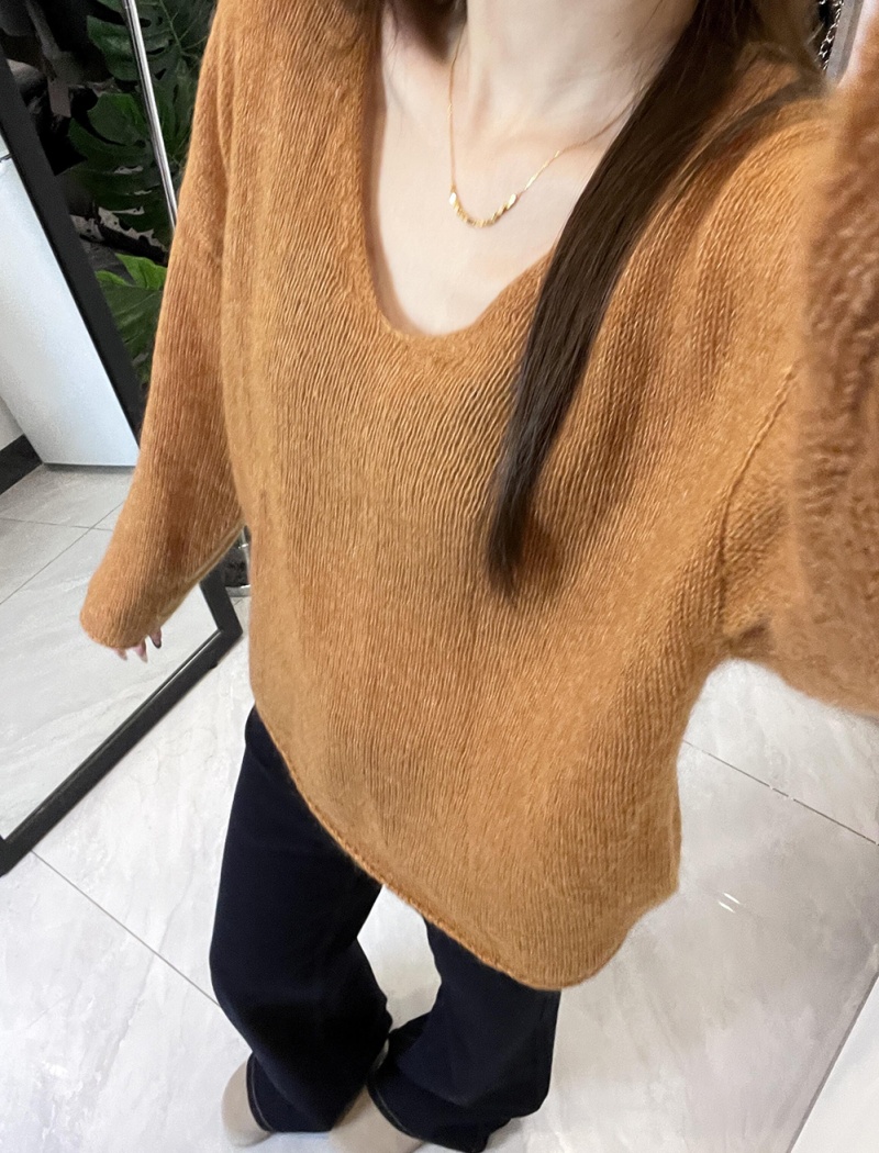 Slim all-match sweater loose temperament tops for women