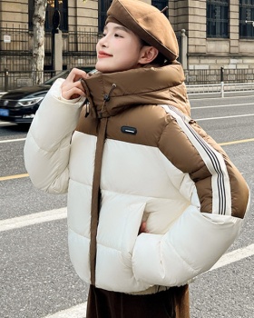 Korean style loose cotton coat down coat for women