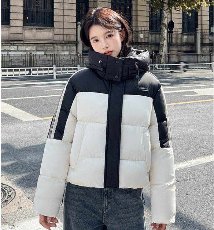 Korean style loose cotton coat down coat for women