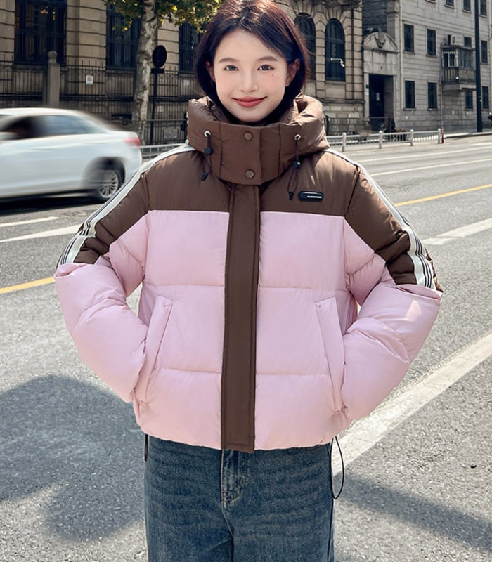 Korean style loose cotton coat down coat for women