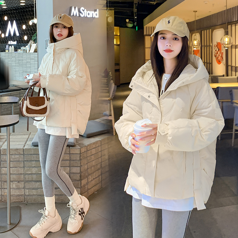 Loose down thermal coat thick Korean style cotton coat