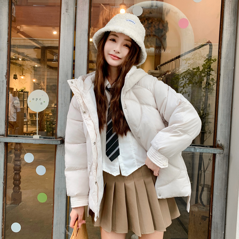 Loose down thermal coat thick Korean style cotton coat