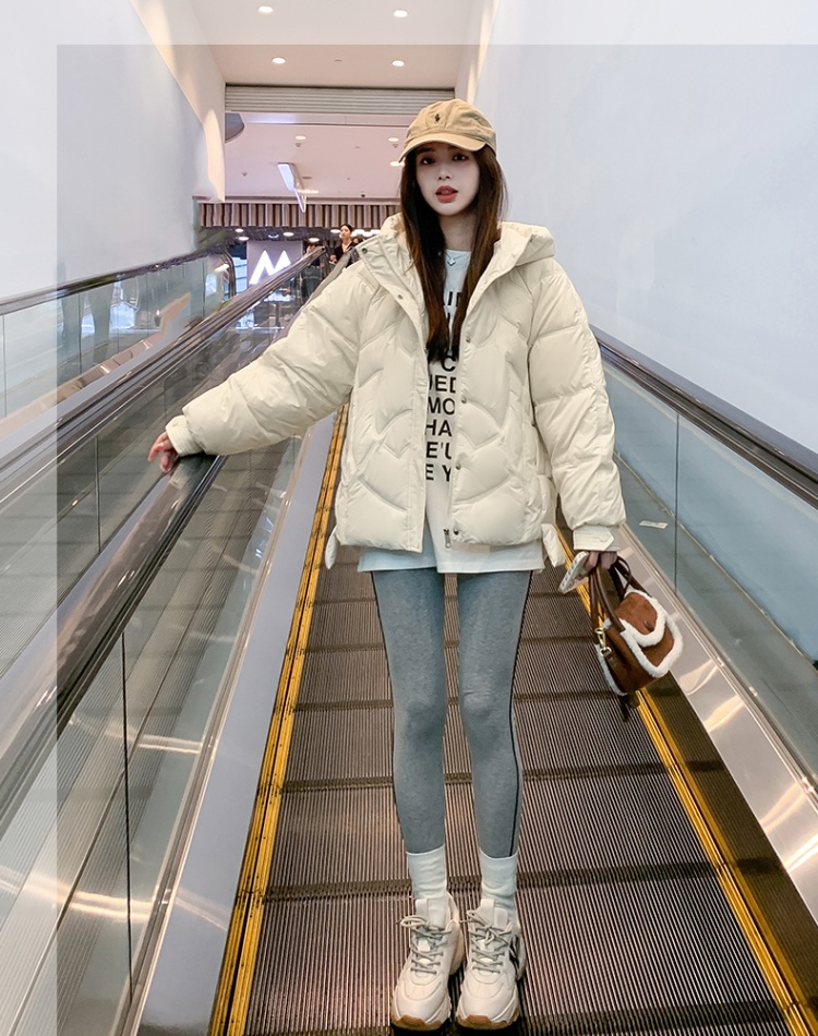 Loose down thermal coat thick Korean style cotton coat