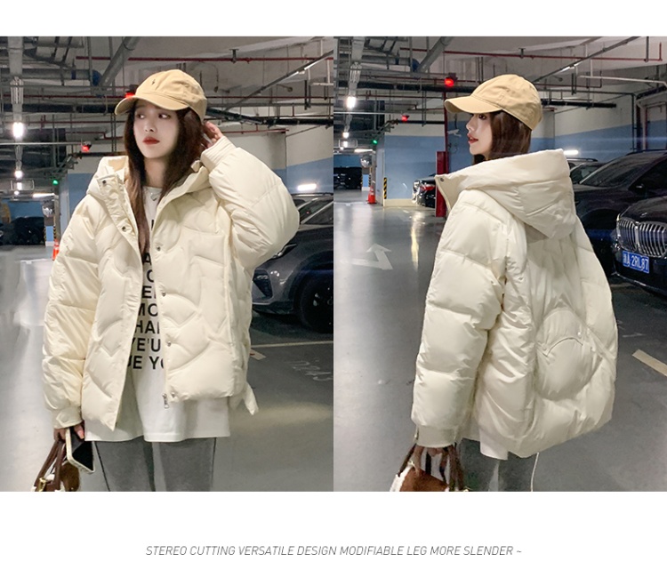 Loose down thermal coat thick Korean style cotton coat