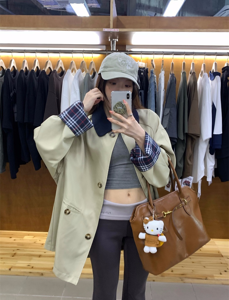 Long coat loose windbreaker for women