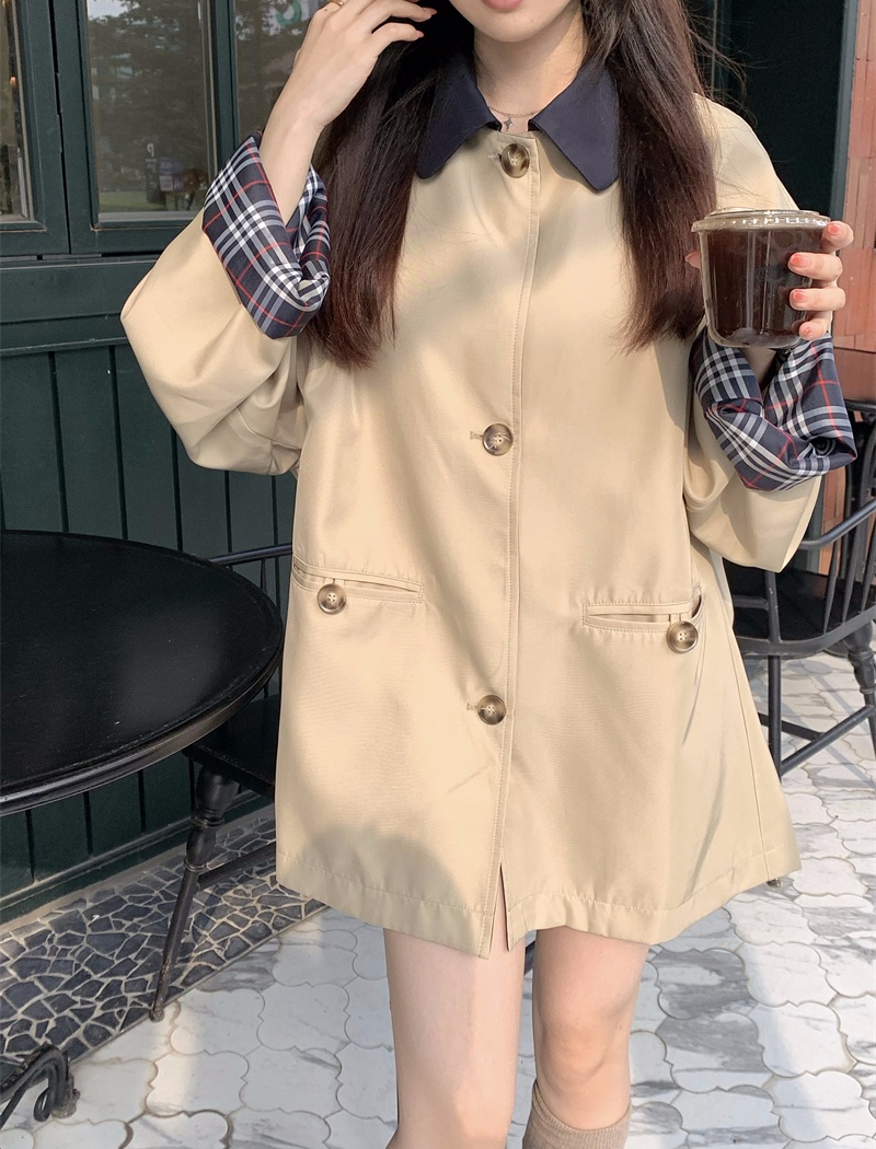 Long coat loose windbreaker for women